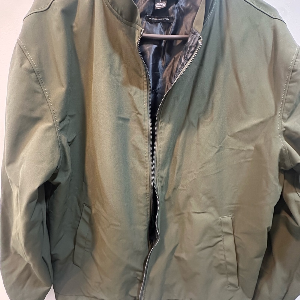 Kenneth Cole Olive Green Bomper Jacket Size L